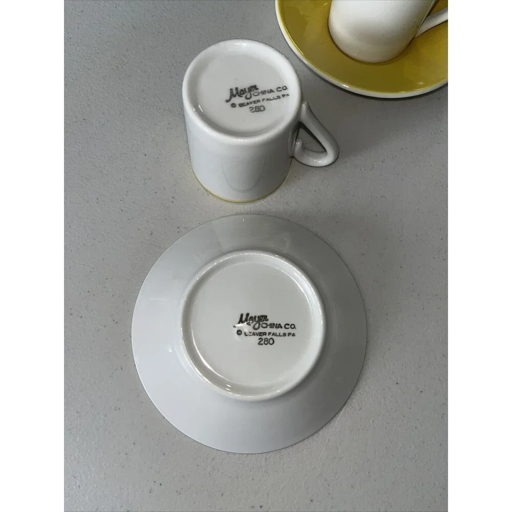 Mayer China Co Beaver Falls Pa 280 6 Pc Demitasse Set